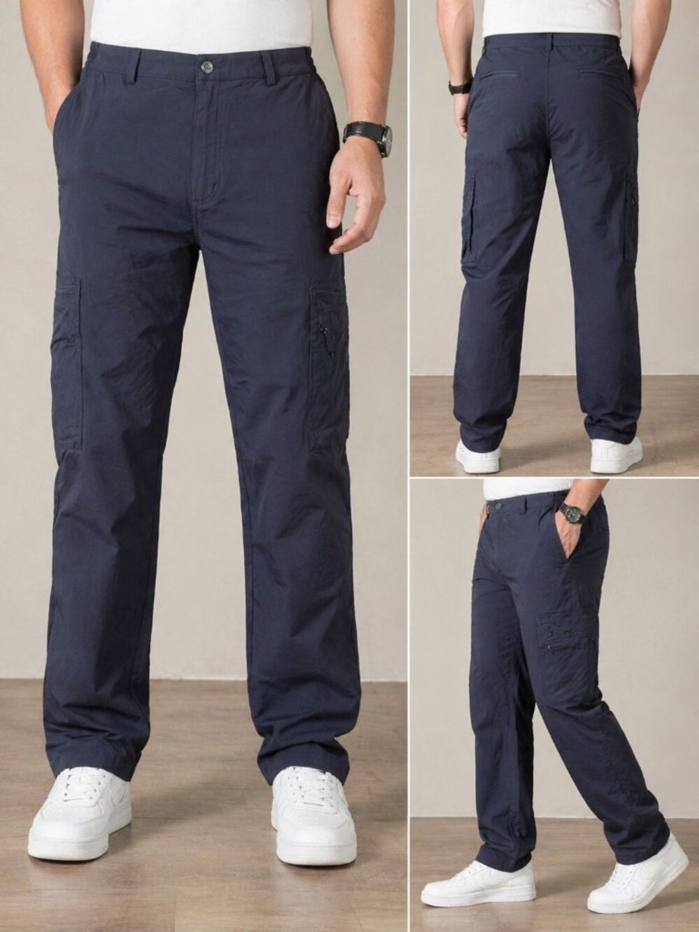 NWOT Windbreaker Cargo Tech Pants Men Size 36 Lightweight Everyday Wear Casual